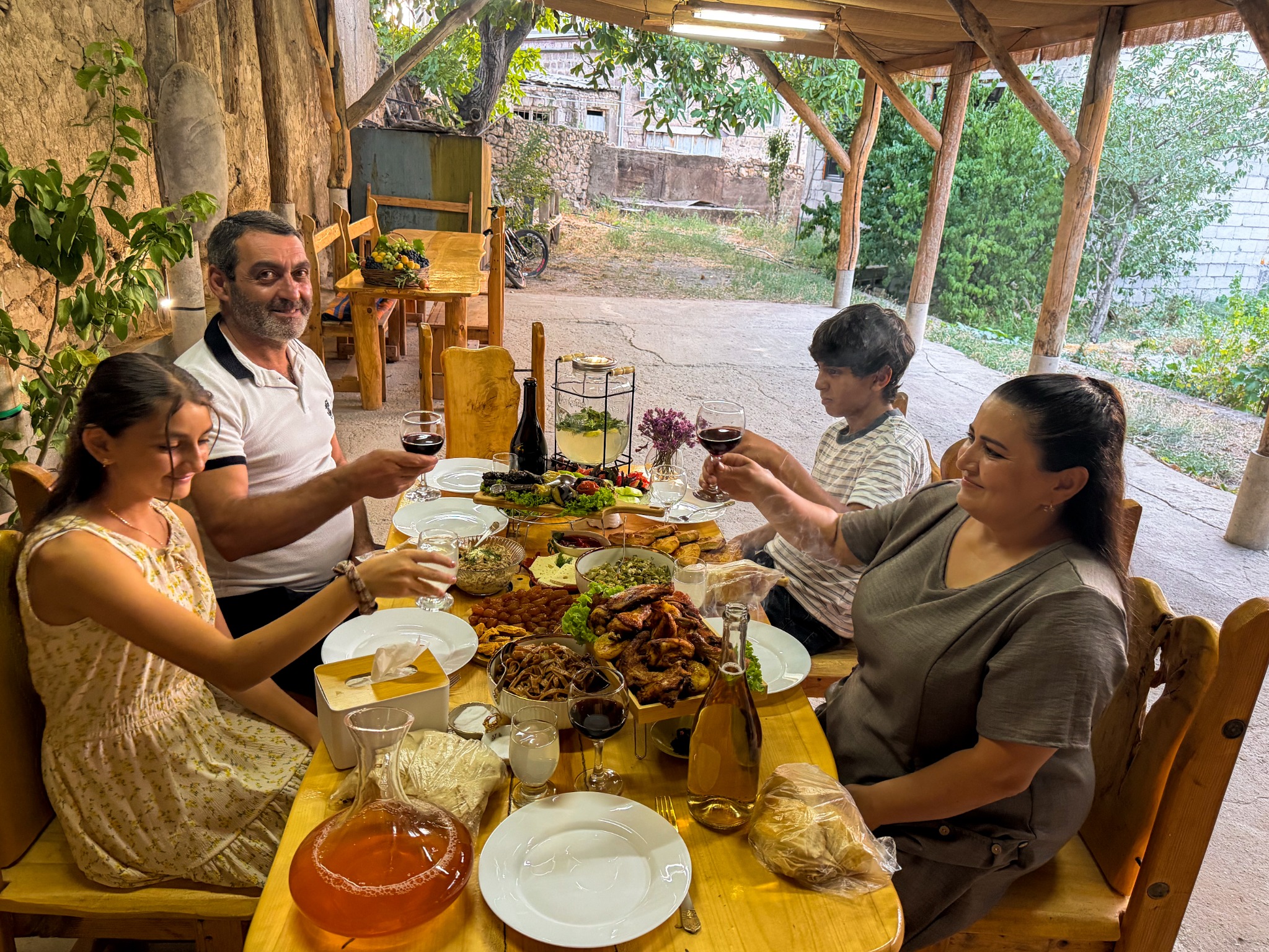 A family meal in Armenia